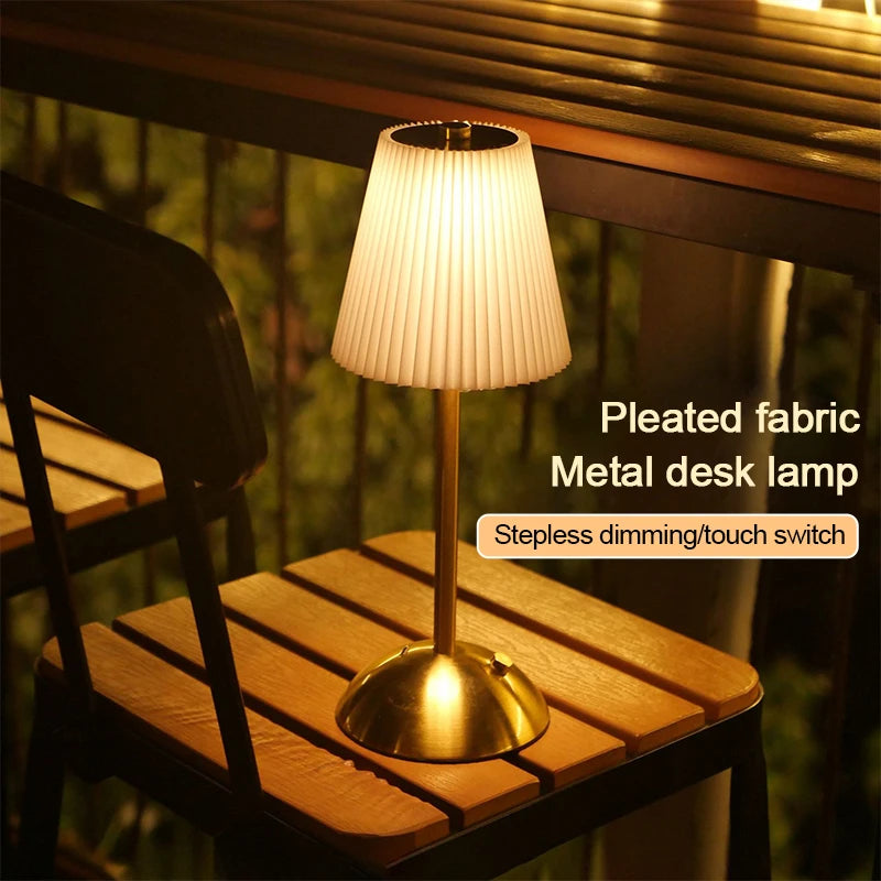 Aurevia™ Pleat 1000mAh Cordless Table Lamp