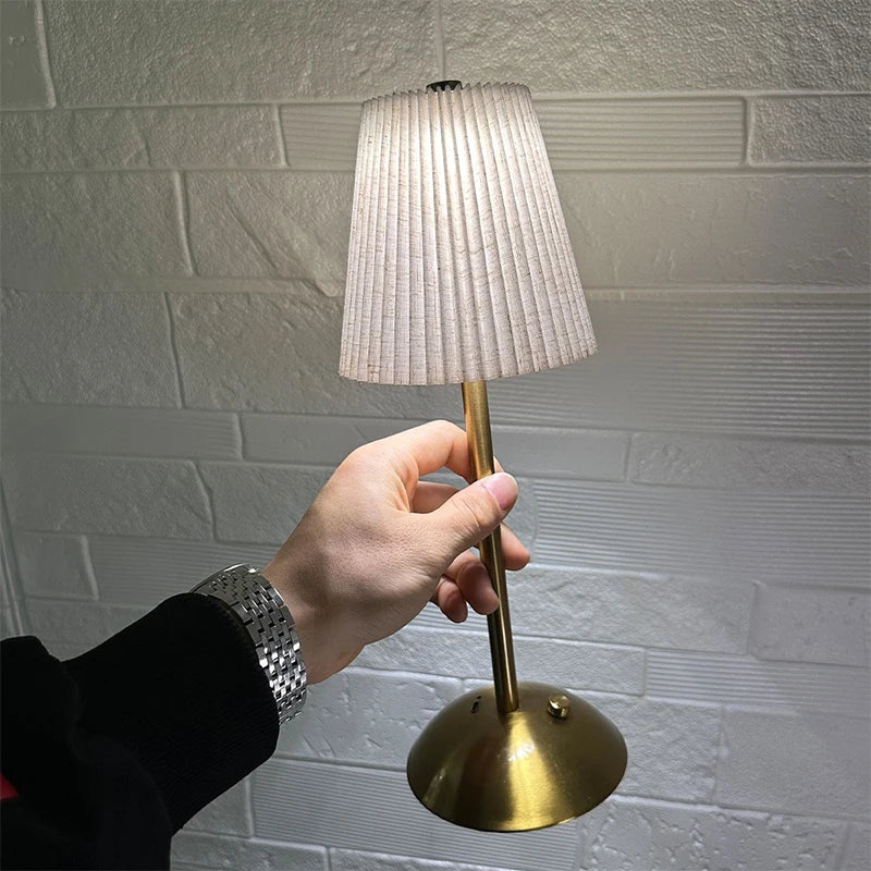 Aurevia™ Pleat 1000mAh Cordless Table Lamp