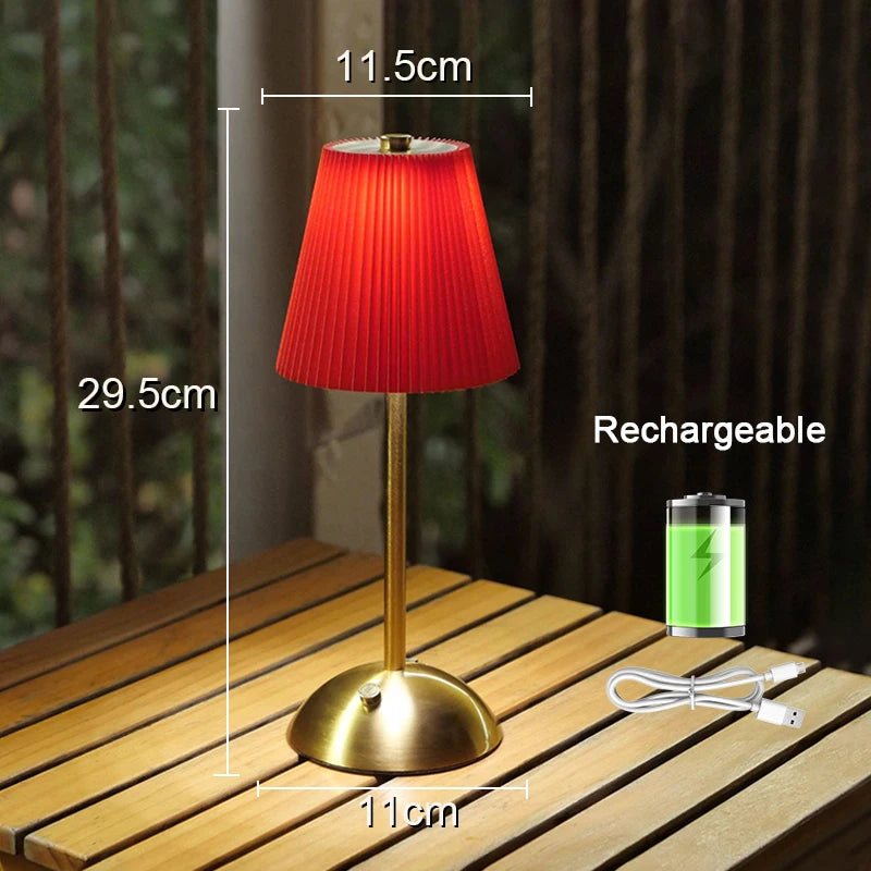 Aurevia™ Pleat 1000mAh Cordless Table Lamp