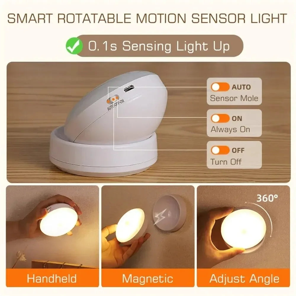 Aurevia™ Pebble 6 LED Motion Night Light