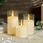 Aurevia™ Taper 30 Hour Rechargeable Candle