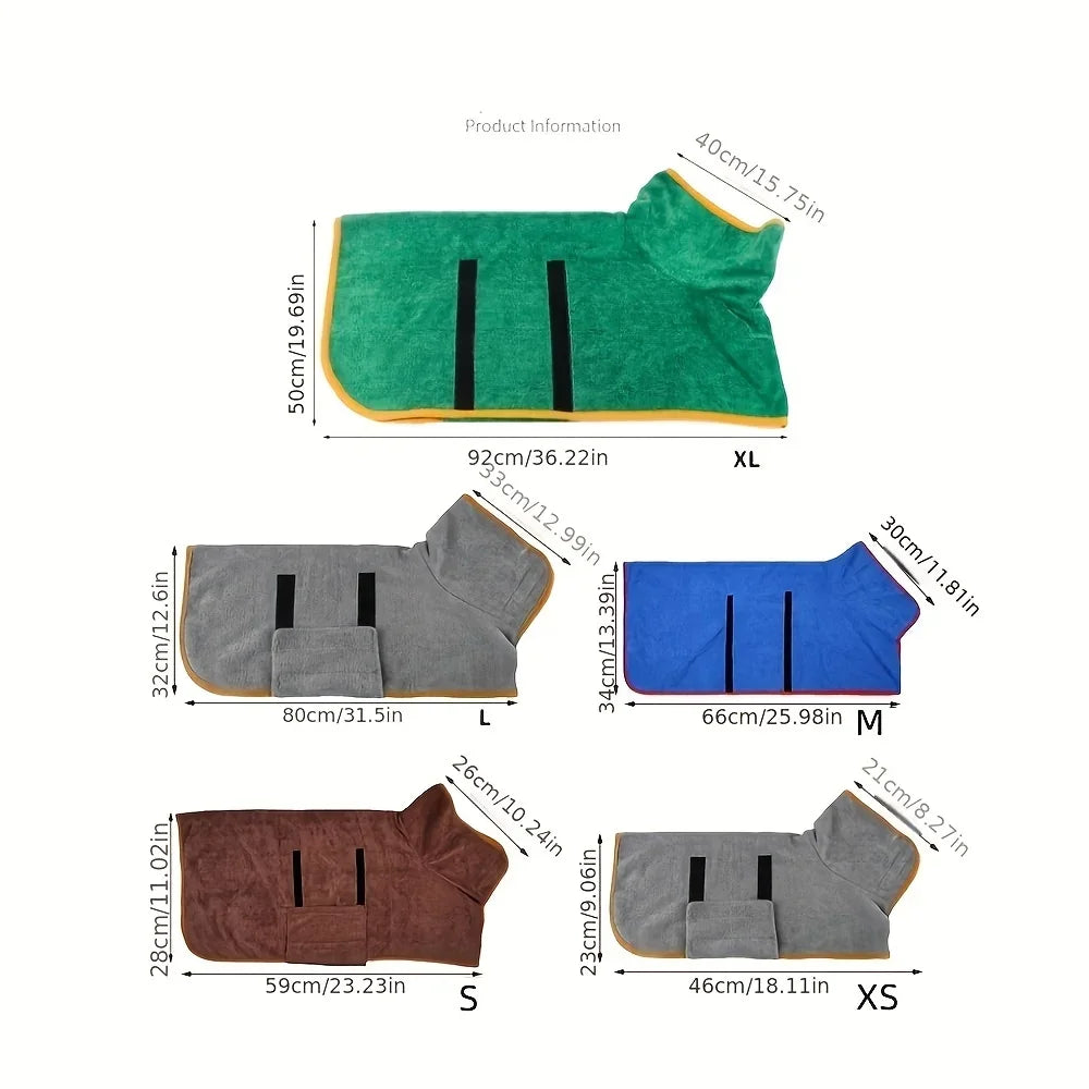 The Robe — Quick-Dry Dog Drying Coat