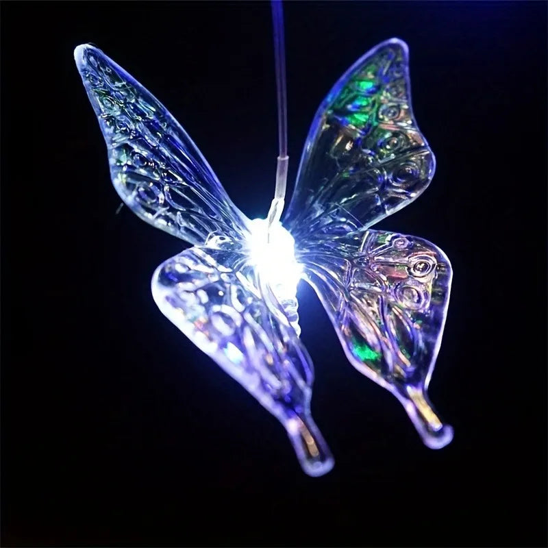 Aurevia Flutter Solar Butterfly Wind Chime