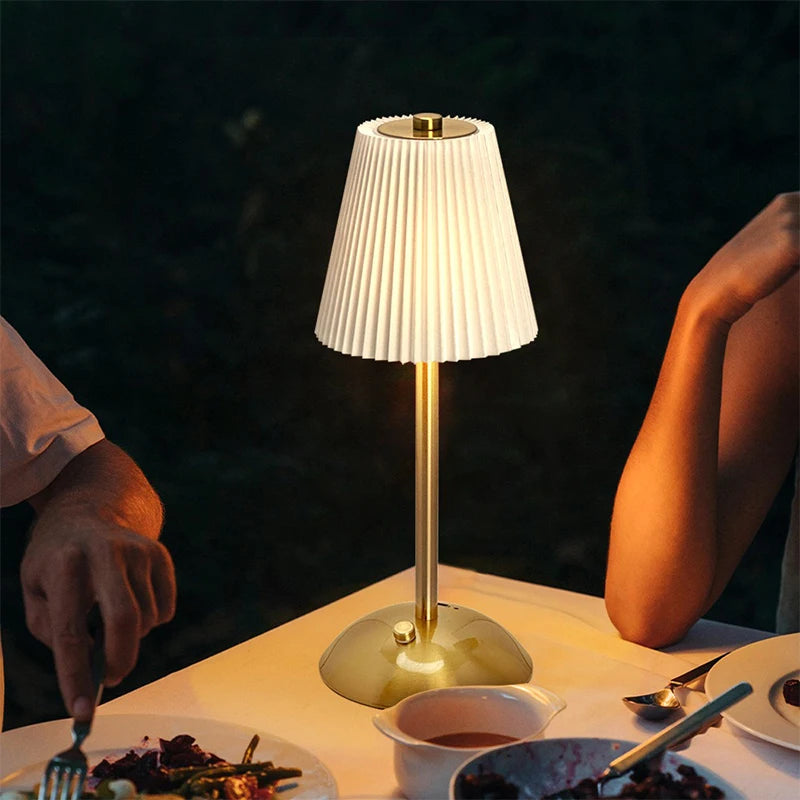 Aurevia™ Pleat 1000mAh Cordless Table Lamp