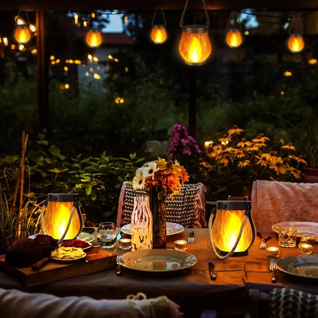 Aurevia Ember Solar Flame Lantern