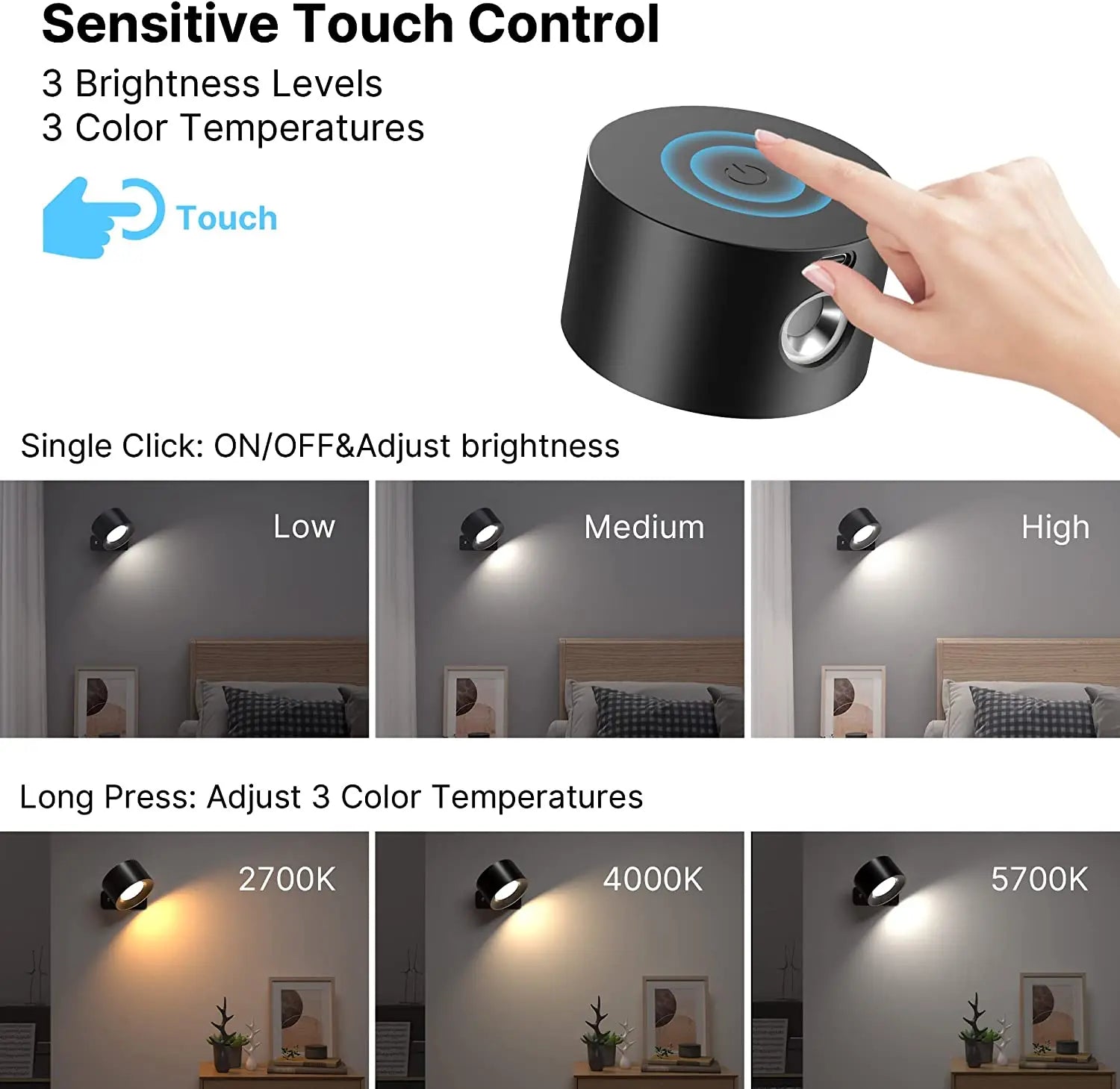 Aurevia Arc Cordless Reading Wall Light