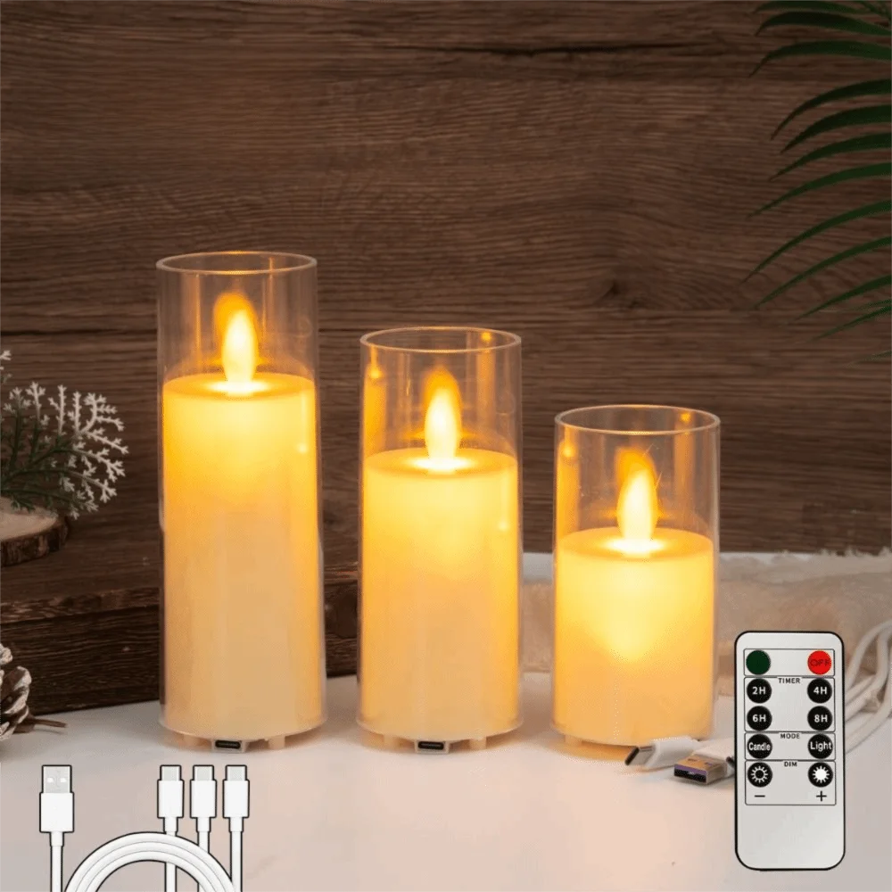 Aurevia™ Taper 30 Hour Rechargeable Candle