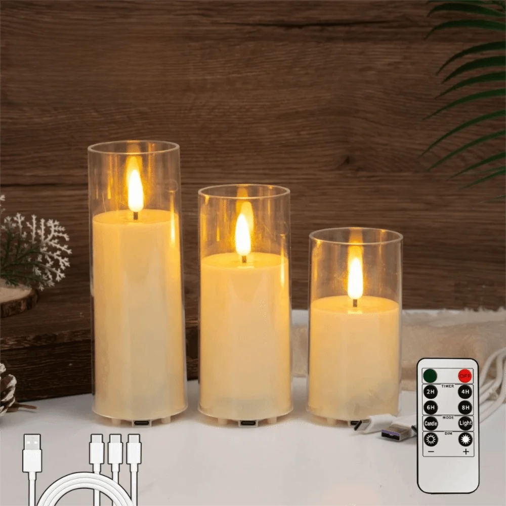 Aurevia™ Taper 30 Hour Rechargeable Candle