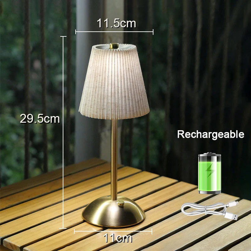 Aurevia™ Pleat 1000mAh Cordless Table Lamp