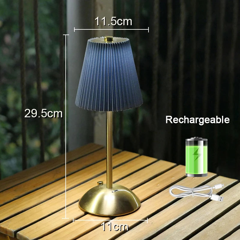 Aurevia™ Pleat 1000mAh Cordless Table Lamp