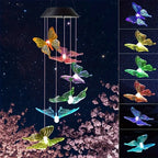 Aurevia Flutter Solar Butterfly Wind Chime