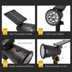 Aurevia Pin 9 LED Solar Spotlight