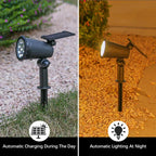 Aurevia Pin 9 LED Solar Spotlight