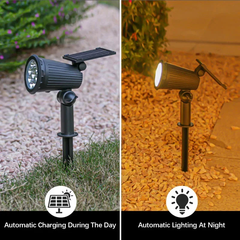 Aurevia Pin 9 LED Solar Spotlight