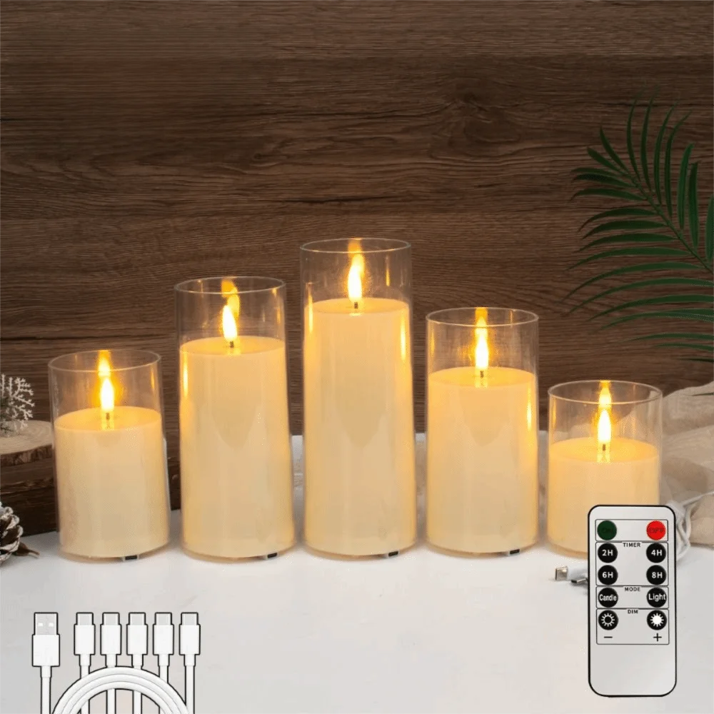 Aurevia™ Taper 30 Hour Rechargeable Candle