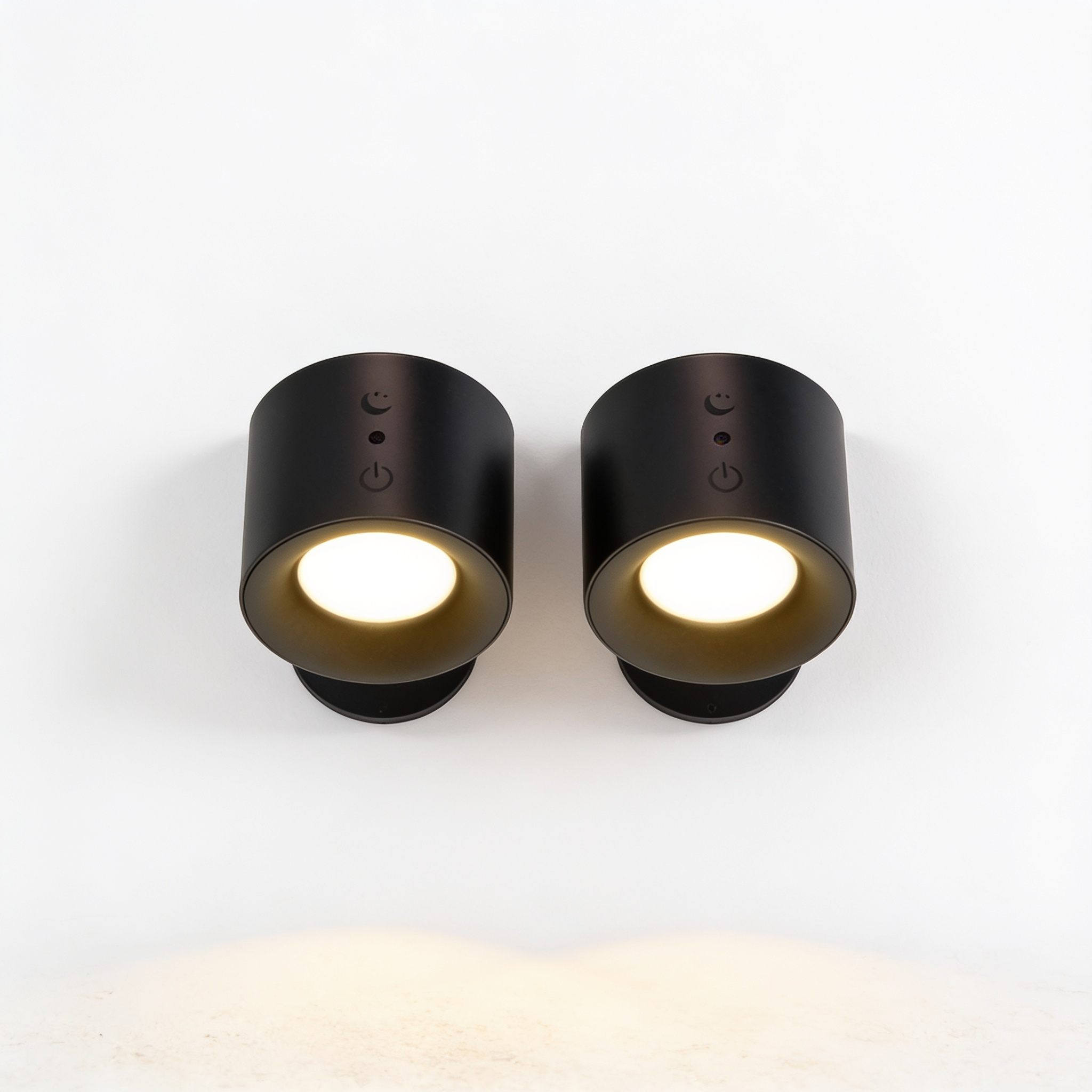Aurevia Twin cordless LED wall sconce studio product shot on white