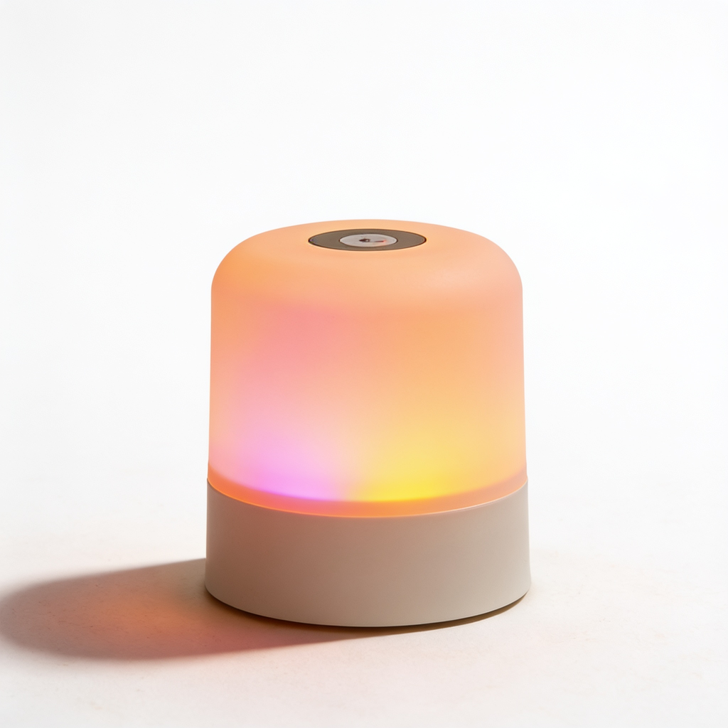 Aurevia Prism 16 colour table lamp studio product shot on white